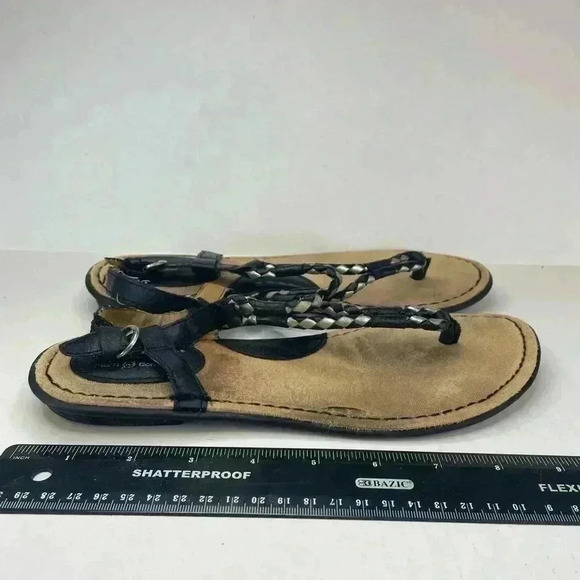 BOC Born of Concept Black/Tan Thong Sandals Summer/Hot/Beach/Pool - Picture 2 of 9